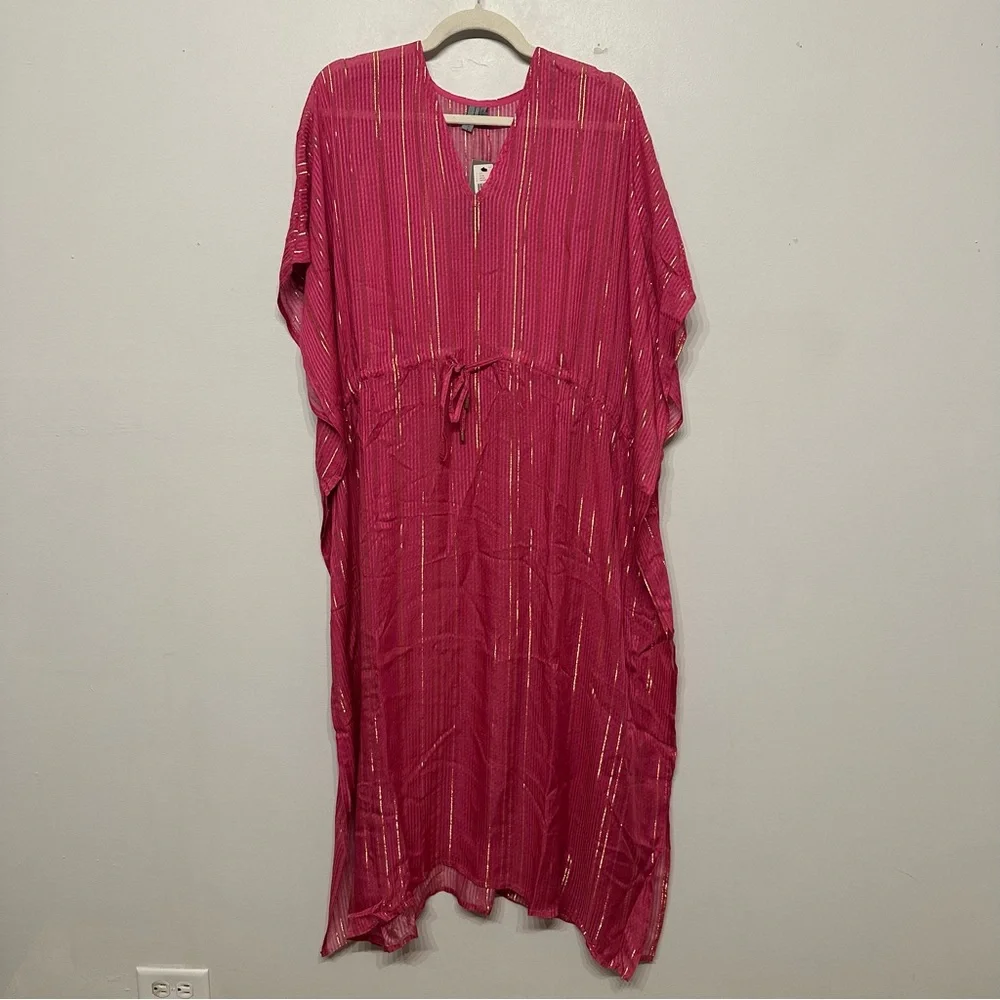 NWT Blank NYC Anthropologie V Neck Shine Kaftan
